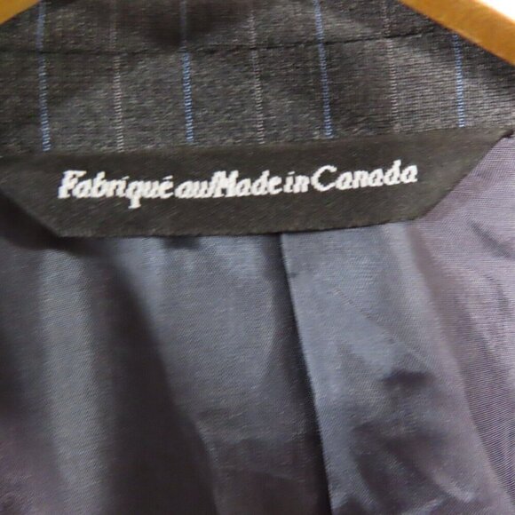 Coppley Ermenegildo Zegna Cloth Custom Blazer Jacket Sports Coat 46L Gray Stripe - Picture 9 of 14